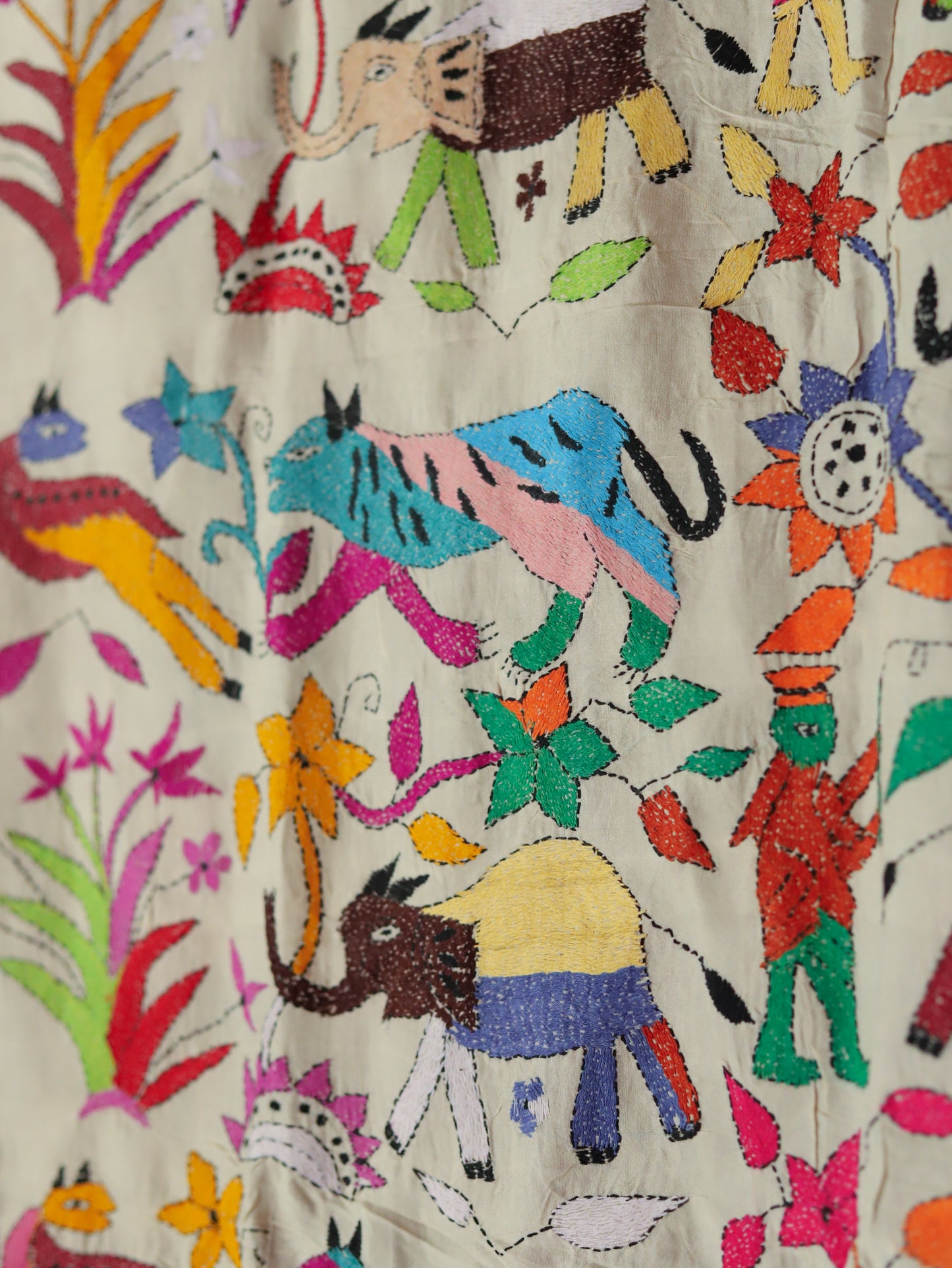 Bengal Hand Embroidery Kantha Stitch Dupatta