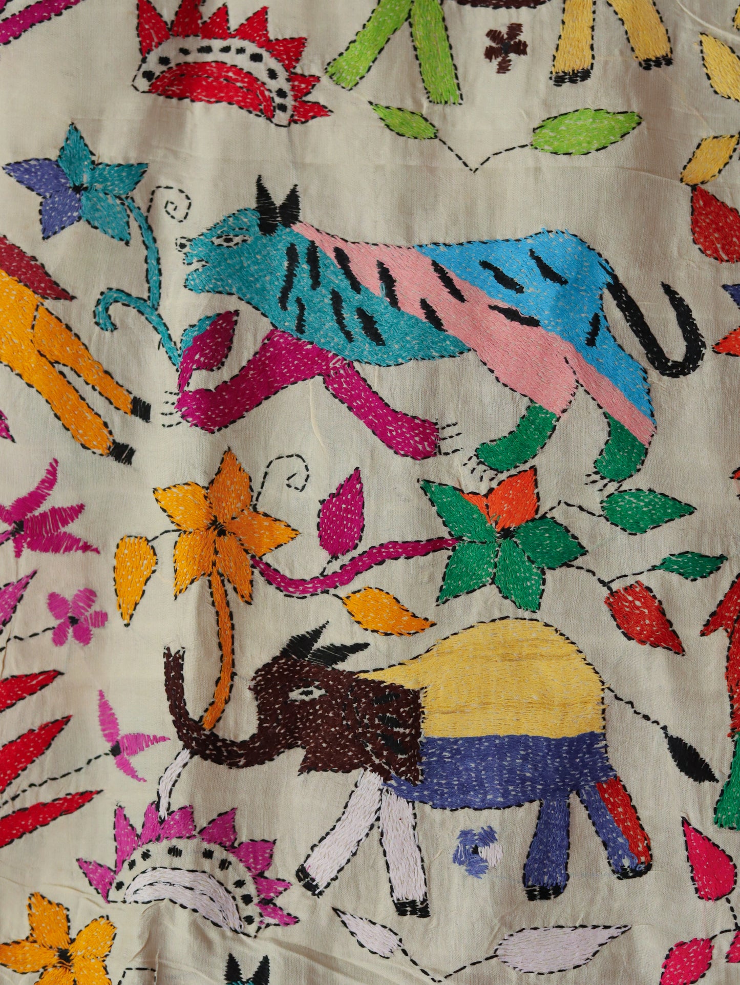 Bengal Hand Embroidery Kantha Stitch Dupatta
