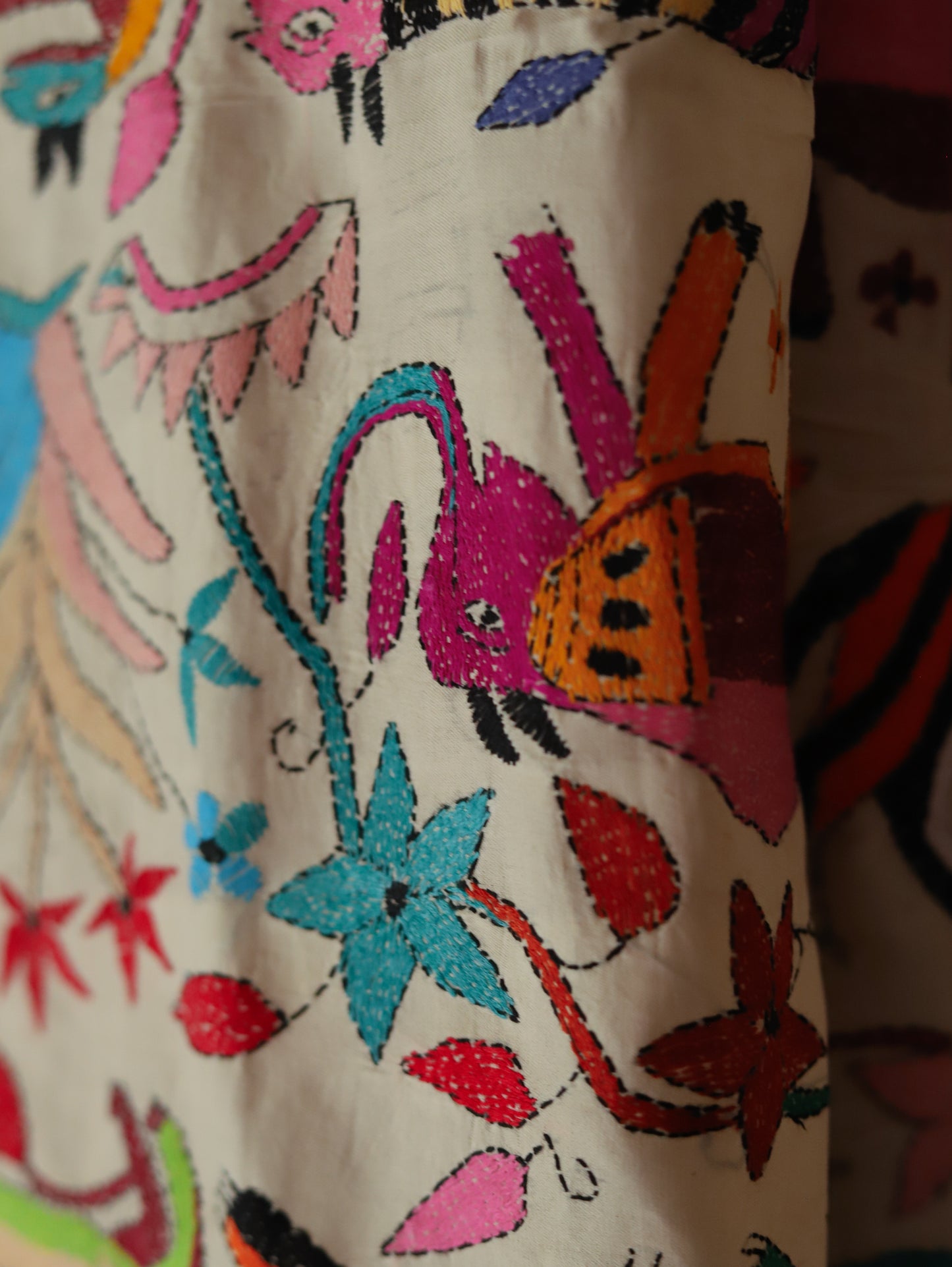 Bengal Hand Embroidery Kantha Stitch Dupatta