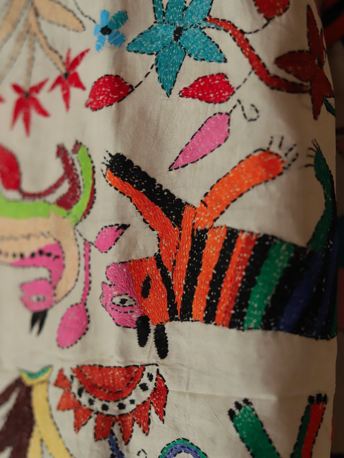 Bengal Hand Embroidery Kantha Stitch Dupatta