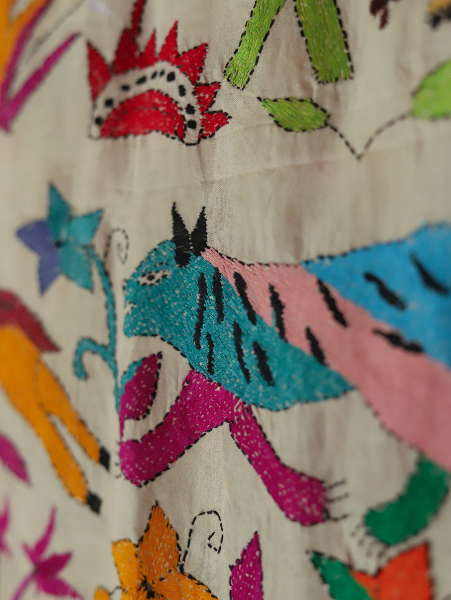Bengal Hand Embroidery Kantha Stitch Dupatta
