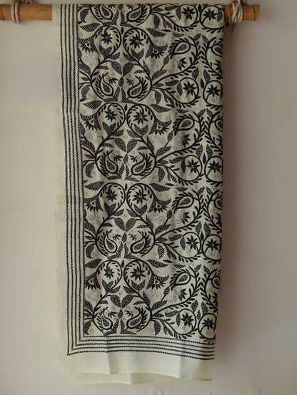 Bengal Hand Embroidery Kantha Stitch Dupatta