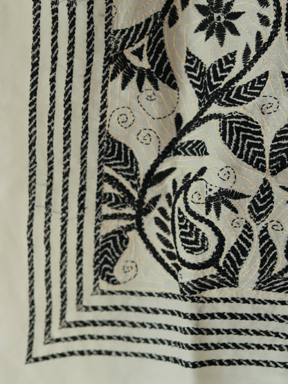 Bengal Hand Embroidery Kantha Stitch Dupatta