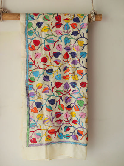 Bengal Hand Embroidery Kantha Stitch Dupatta