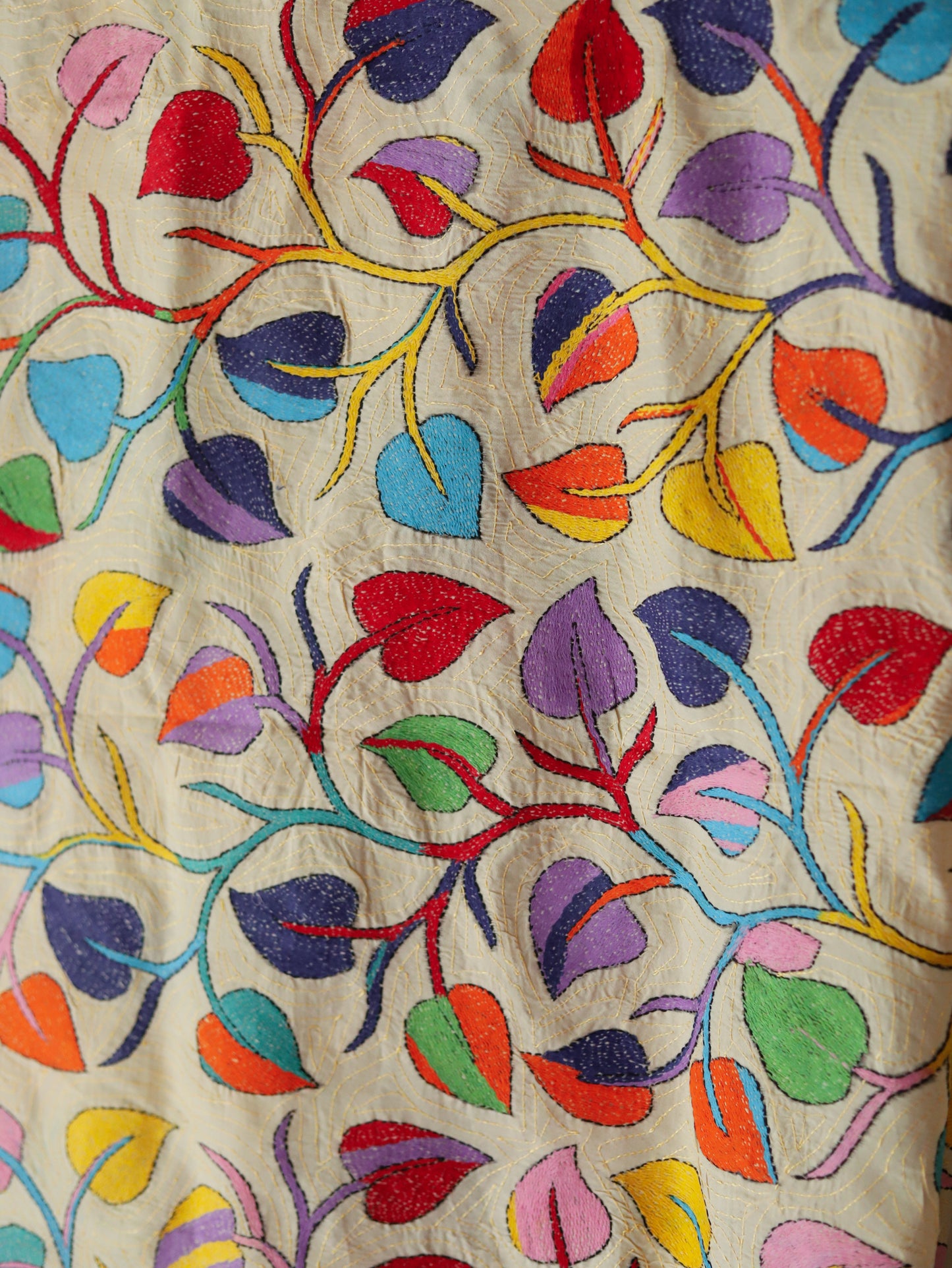 Bengal Hand Embroidery Kantha Stitch Dupatta
