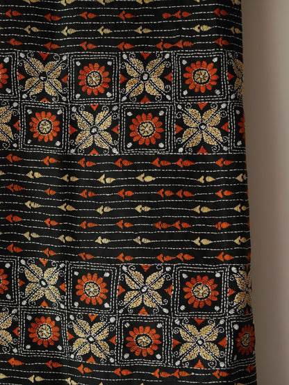 Bengal Hand Embroidery Kantha Stitch Dupatta