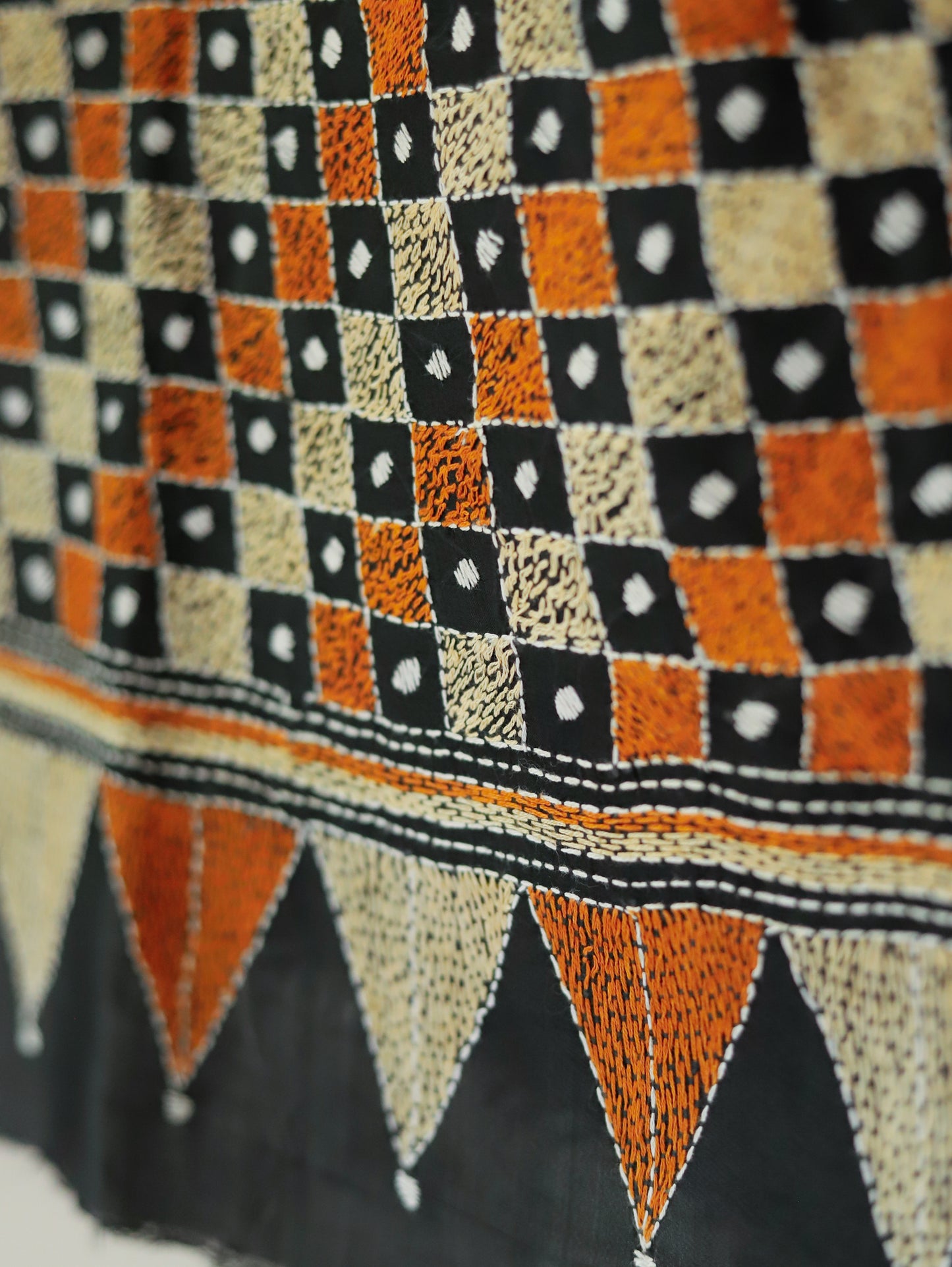 Bengal Hand Embroidery Kantha Stitch Dupatta