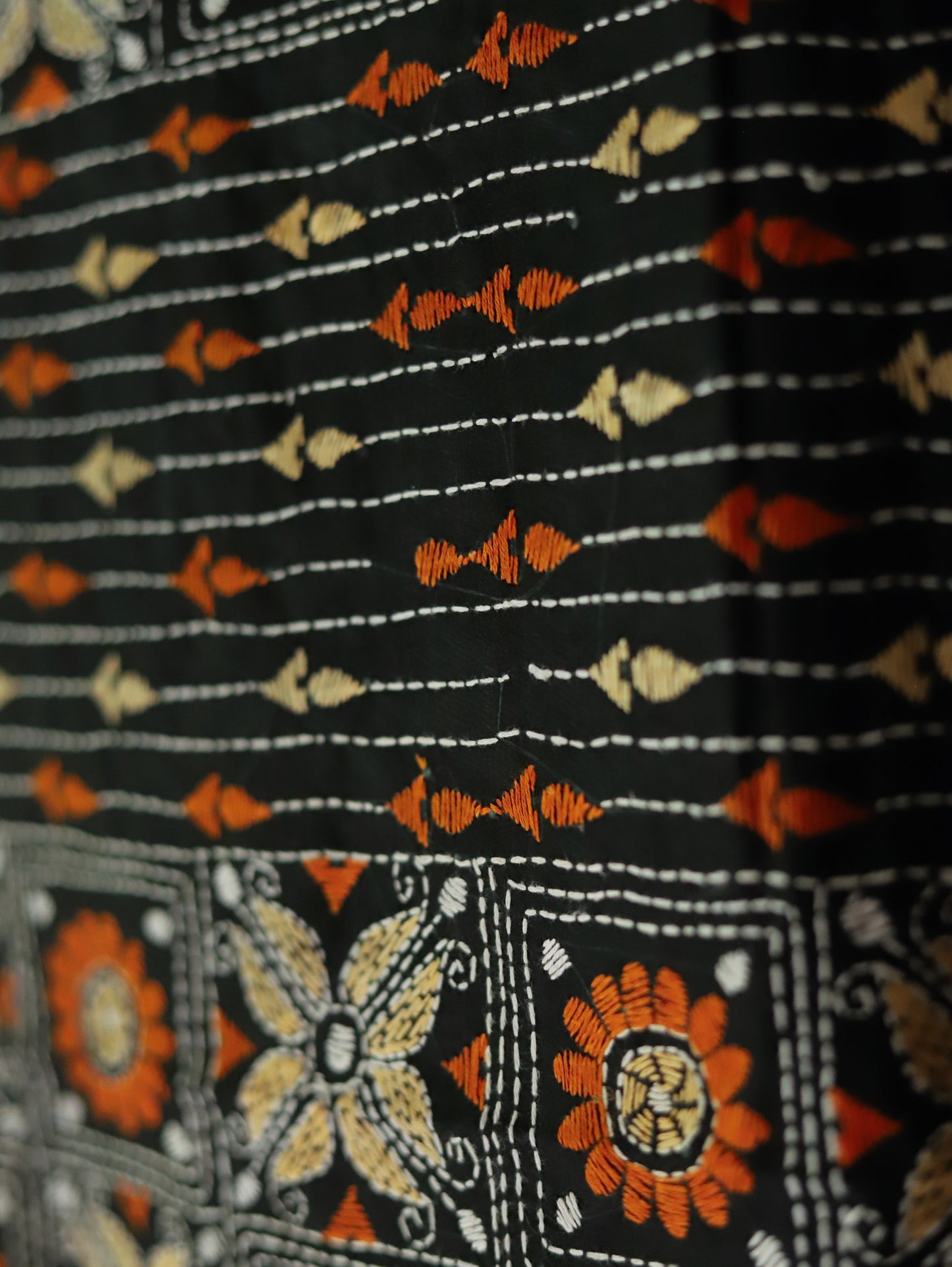 Bengal Hand Embroidery Kantha Stitch Dupatta