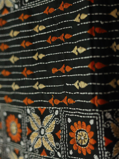 Bengal Hand Embroidery Kantha Stitch Dupatta