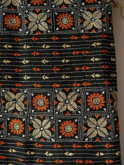Bengal Hand Embroidery Kantha Stitch Dupatta