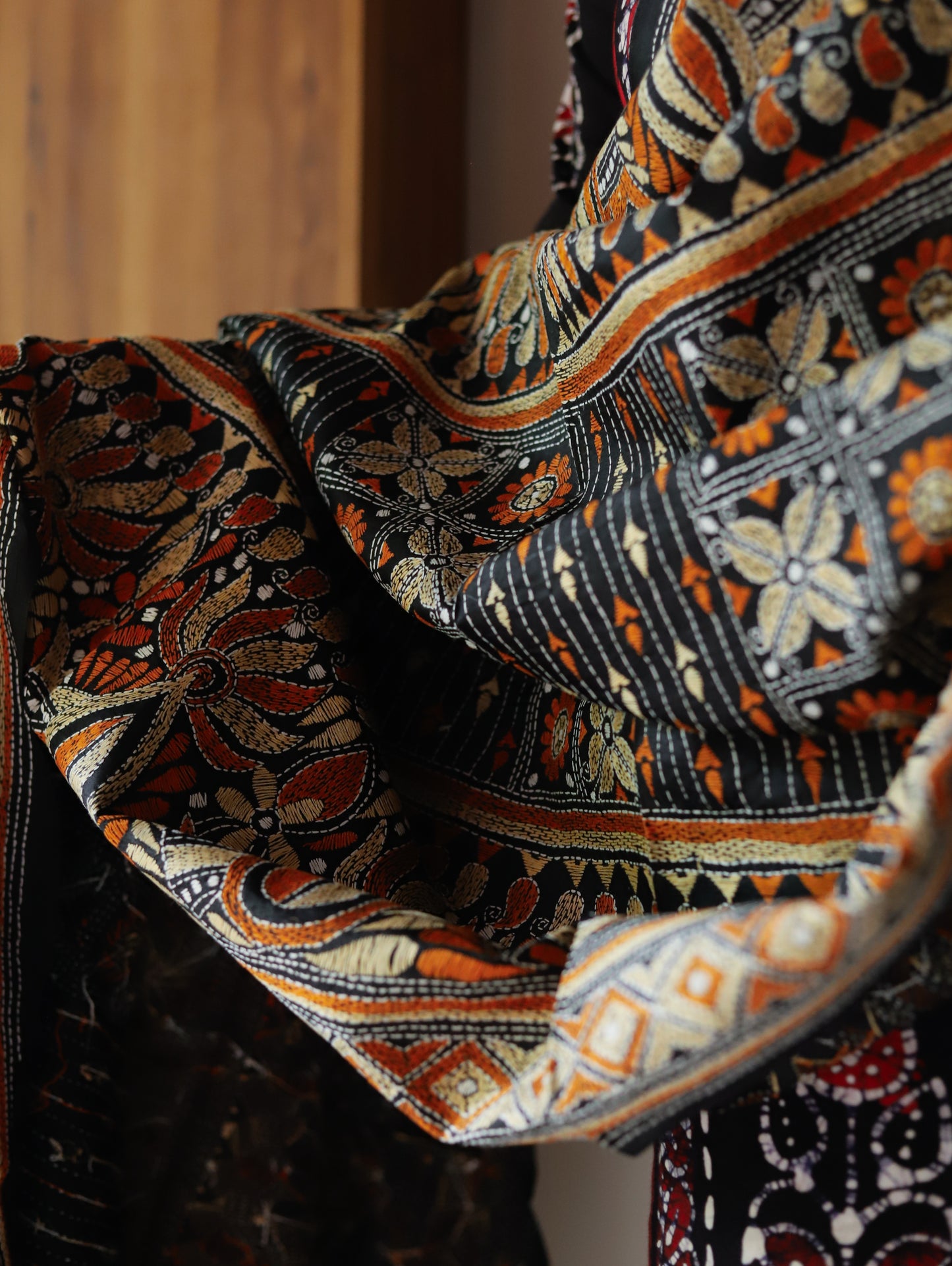 Bengal Hand Embroidery Kantha Stitch Dupatta