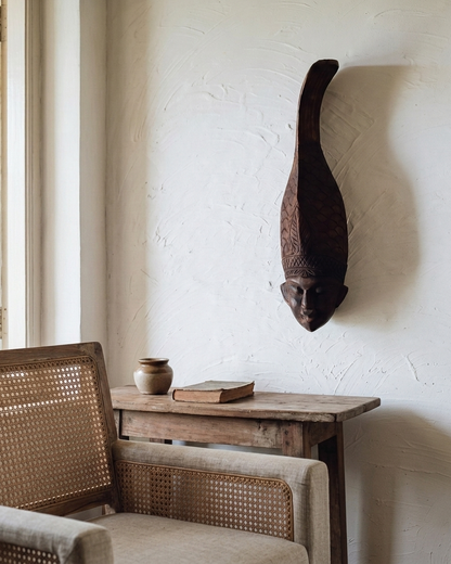 Fish Head Wood Carving
