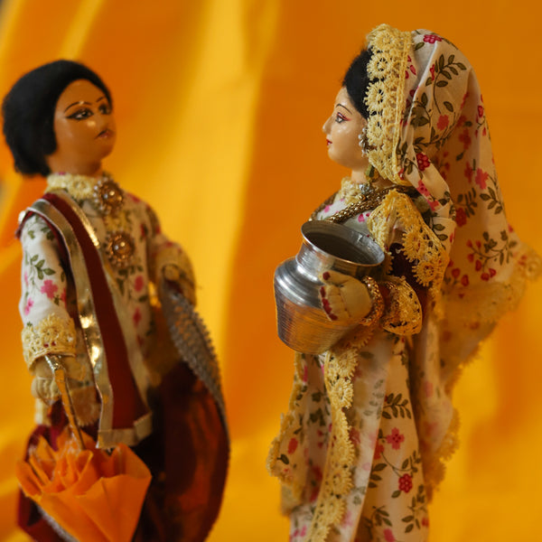 Handcrafted Bengali Rural Couple Dolls