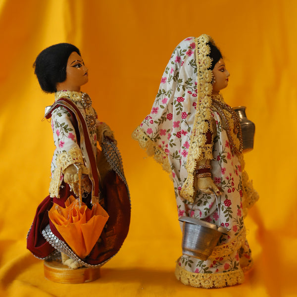 Handcrafted Bengali Rural Couple Dolls