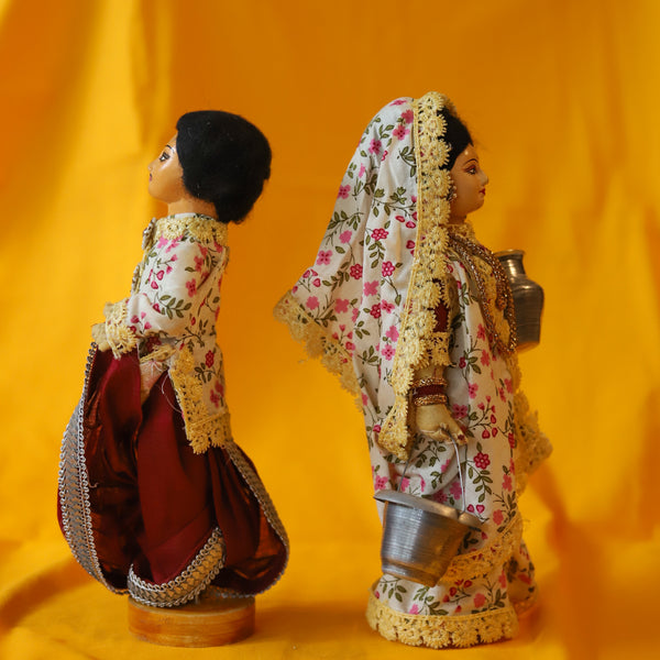 Handcrafted Bengali Rural Couple Dolls