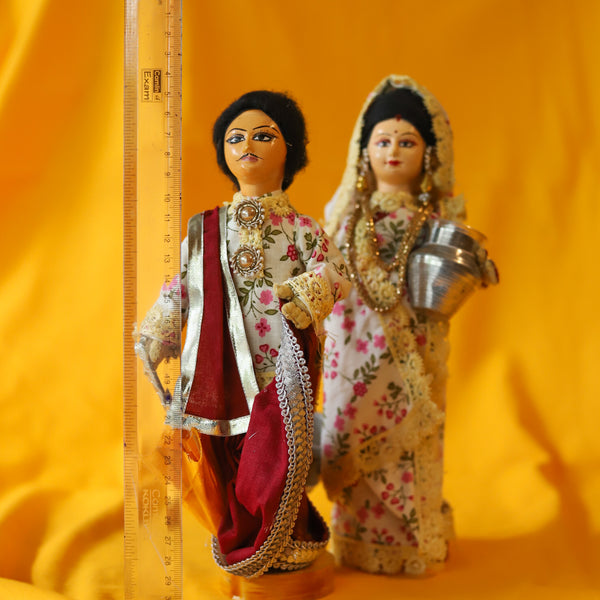 Handcrafted Bengali Rural Couple Dolls