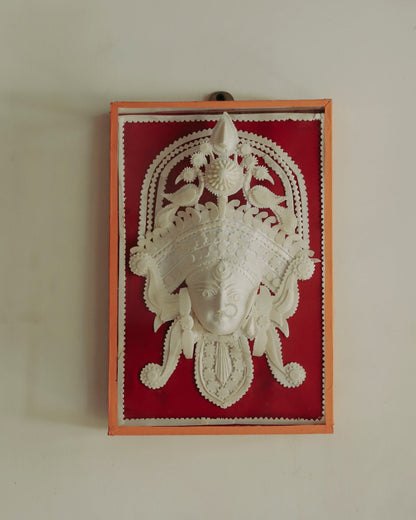 Handmade Bengal Sholapith Durga Maa Handicraft