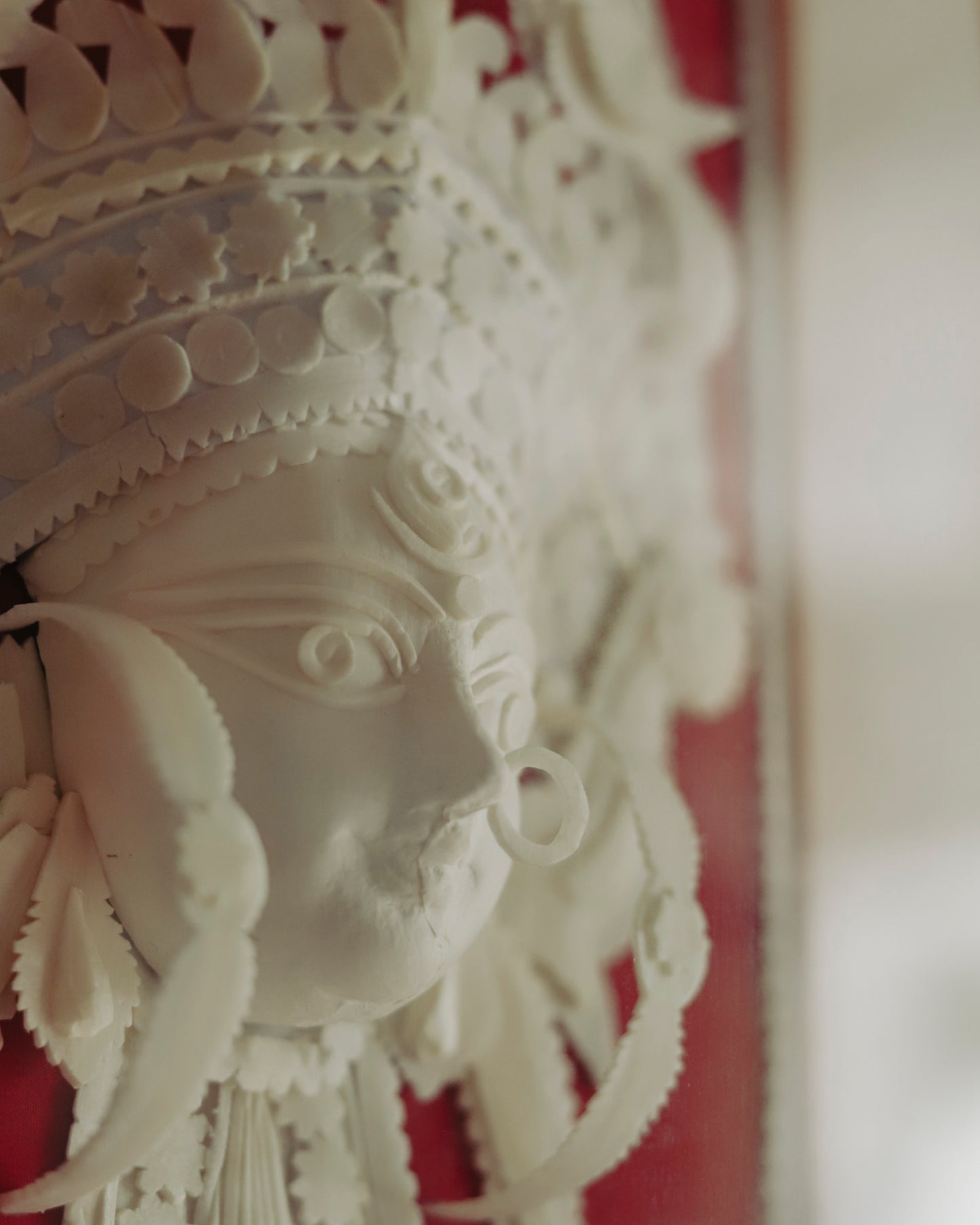 Handmade Bengal Sholapith Durga Maa Handicraft