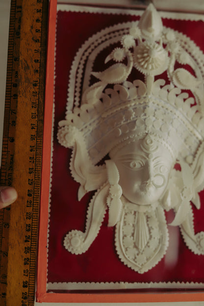 Handmade Bengal Sholapith Durga Maa Handicraft