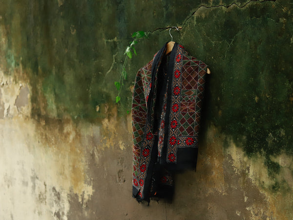 Hand Embroidery Kantha Dupatta