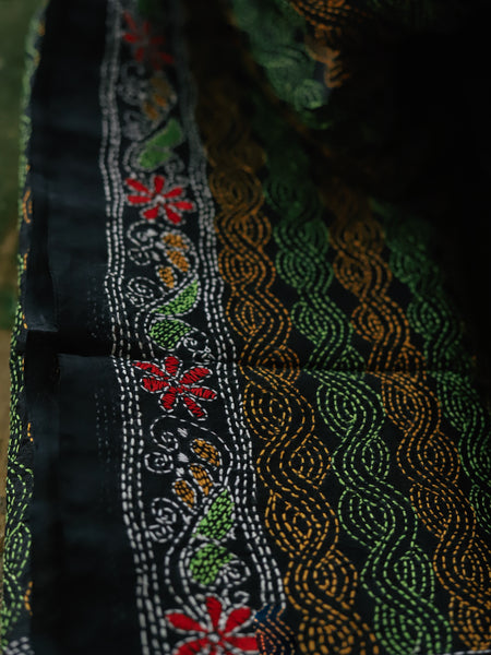 Hand Embroidery Kantha Dupatta