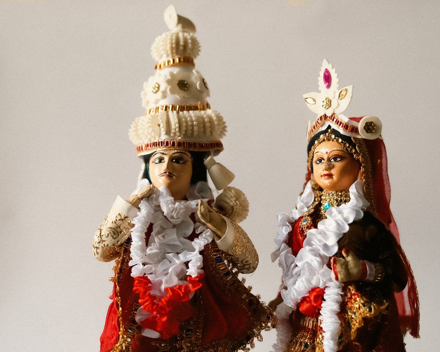 Handcrafted Bengali Wedding Couple Dolls