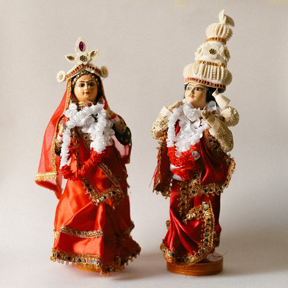 Handcrafted Bengali Wedding Couple Dolls