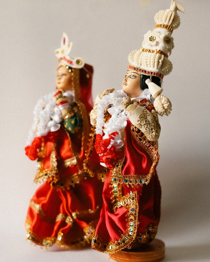 Handcrafted Bengali Wedding Couple Dolls