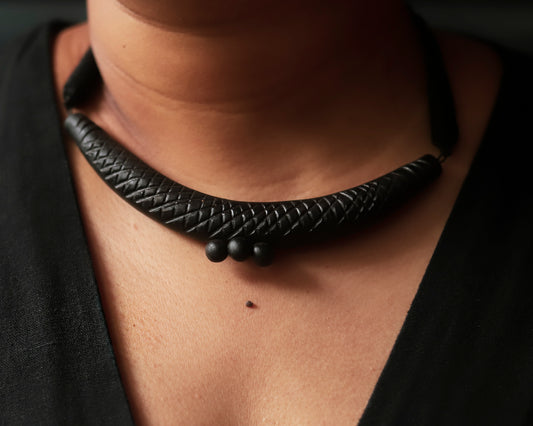 Bengal Handmade Pora Mati Clay Necklace