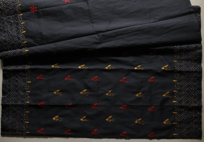 Bengal Hand Embroidery Kantha Stitch Saree