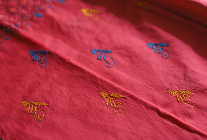 Bengal Hand Embroidery Kantha Stitch Saree