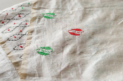 Bengal Hand Embroidery Kantha Stitch Saree