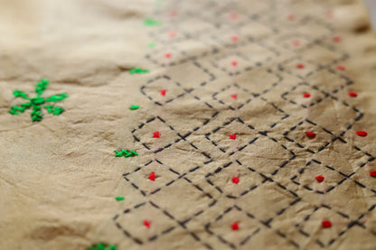 Bengal Hand Embroidery Kantha Stitch Saree