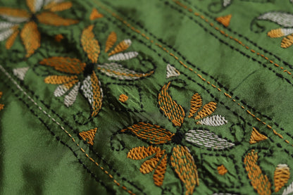 Bengal Hand Embroidery Kantha Stitch Saree