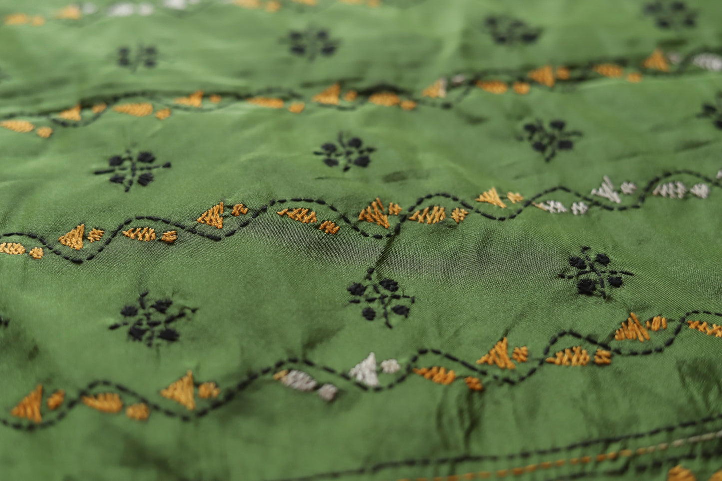 Bengal Hand Embroidery Kantha Stitch Saree