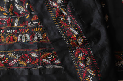 Bengal Hand Embroidery Kantha Stitch Saree