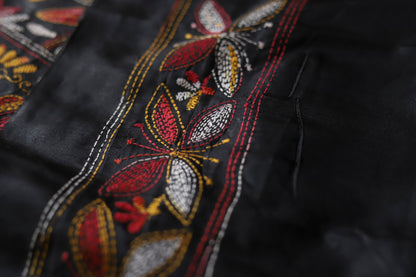 Bengal Hand Embroidery Kantha Stitch Saree