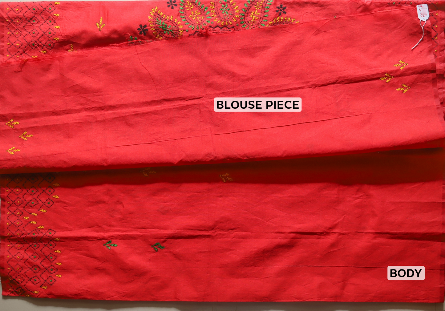 Bengal Hand Embroidery Kantha Stitch Saree