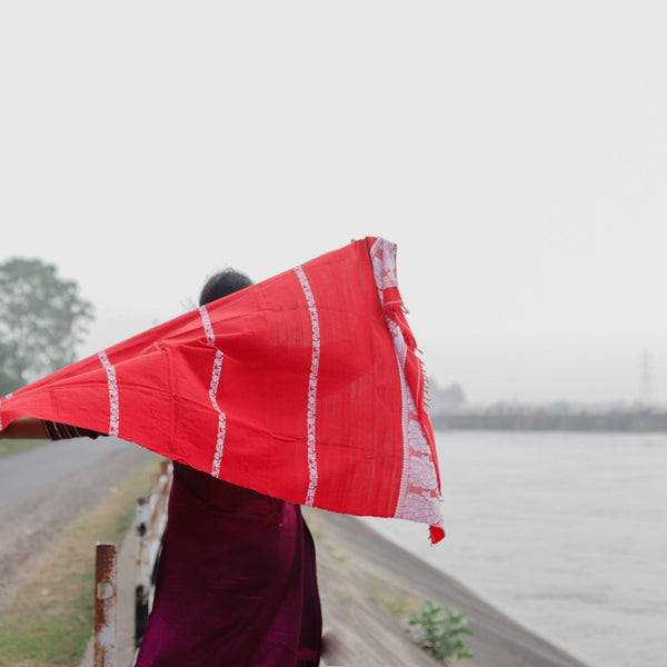 Handwoven Bengal Baluchari Shawl