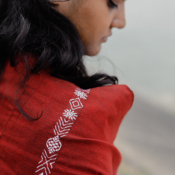 Handwoven Bengal Baluchari Shawl