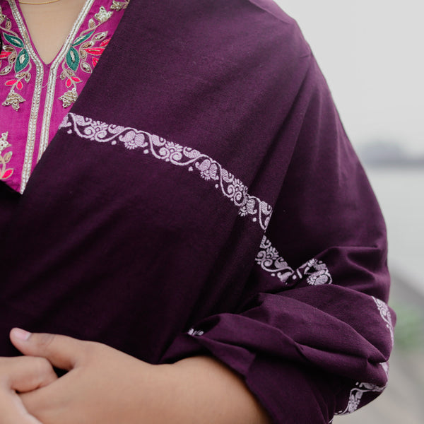 Handwoven Bengal Baluchari Shawl