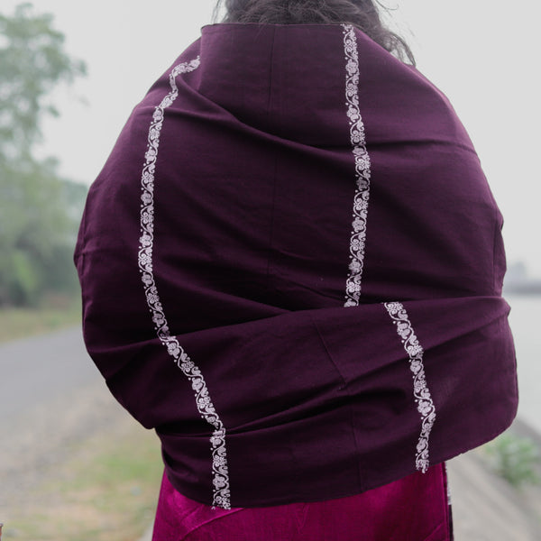 Handwoven Bengal Baluchari Shawl