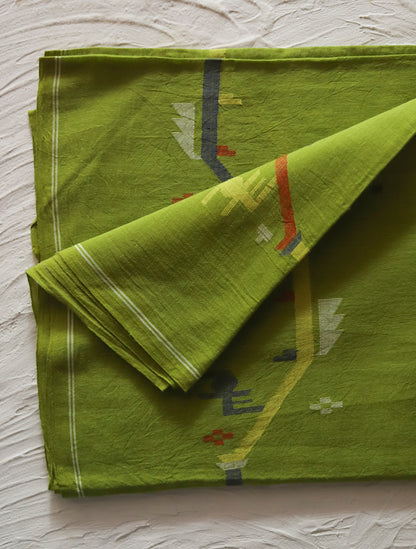 Bengal's Handwoven Cotton Fabric/ Yardage in Jamdani design