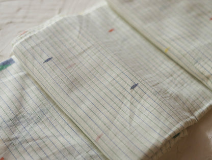 Bengal's Handwoven Cotton Fabric/ Yardage in Jamdani design