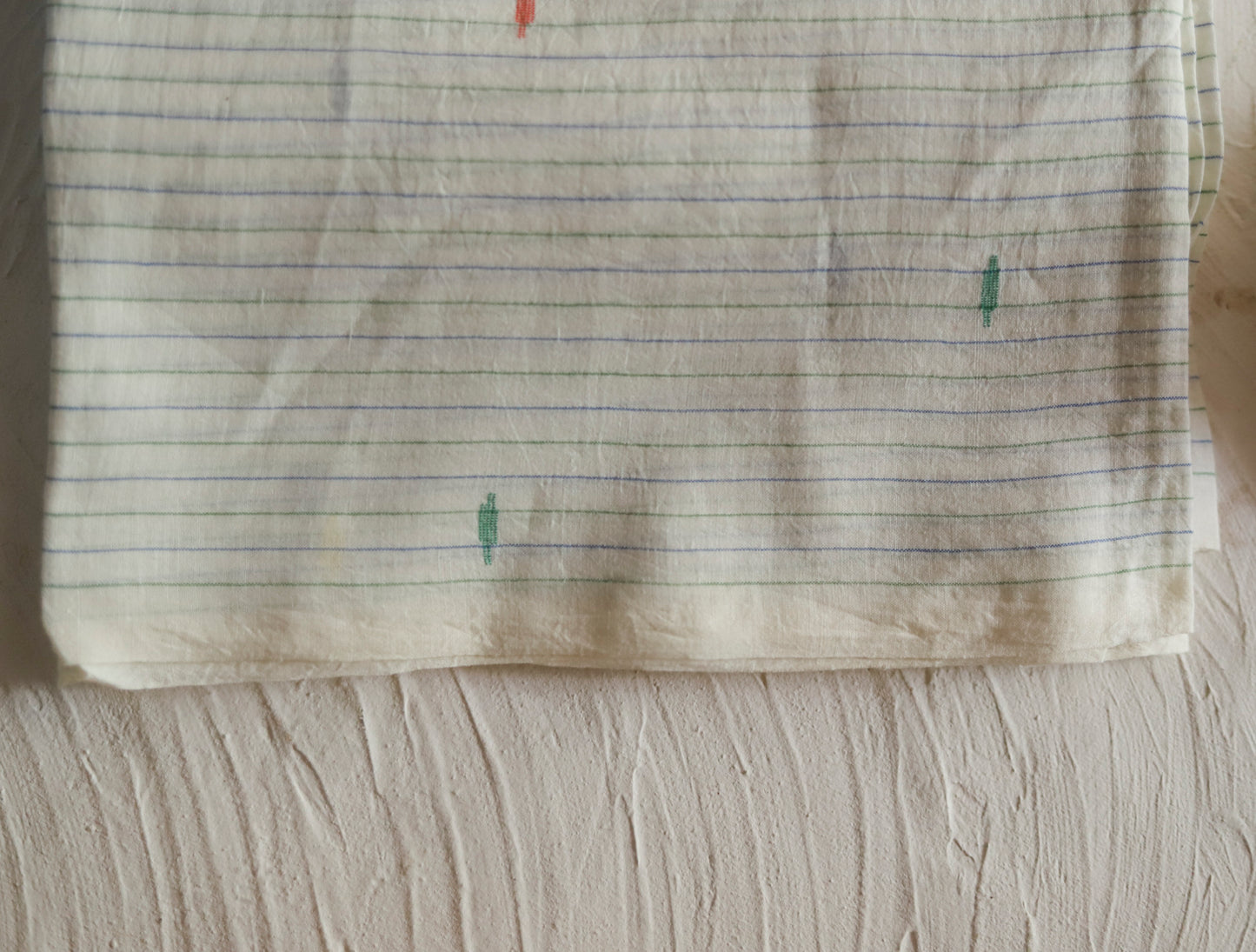 Bengal's Handwoven Cotton Fabric/ Yardage in Jamdani design