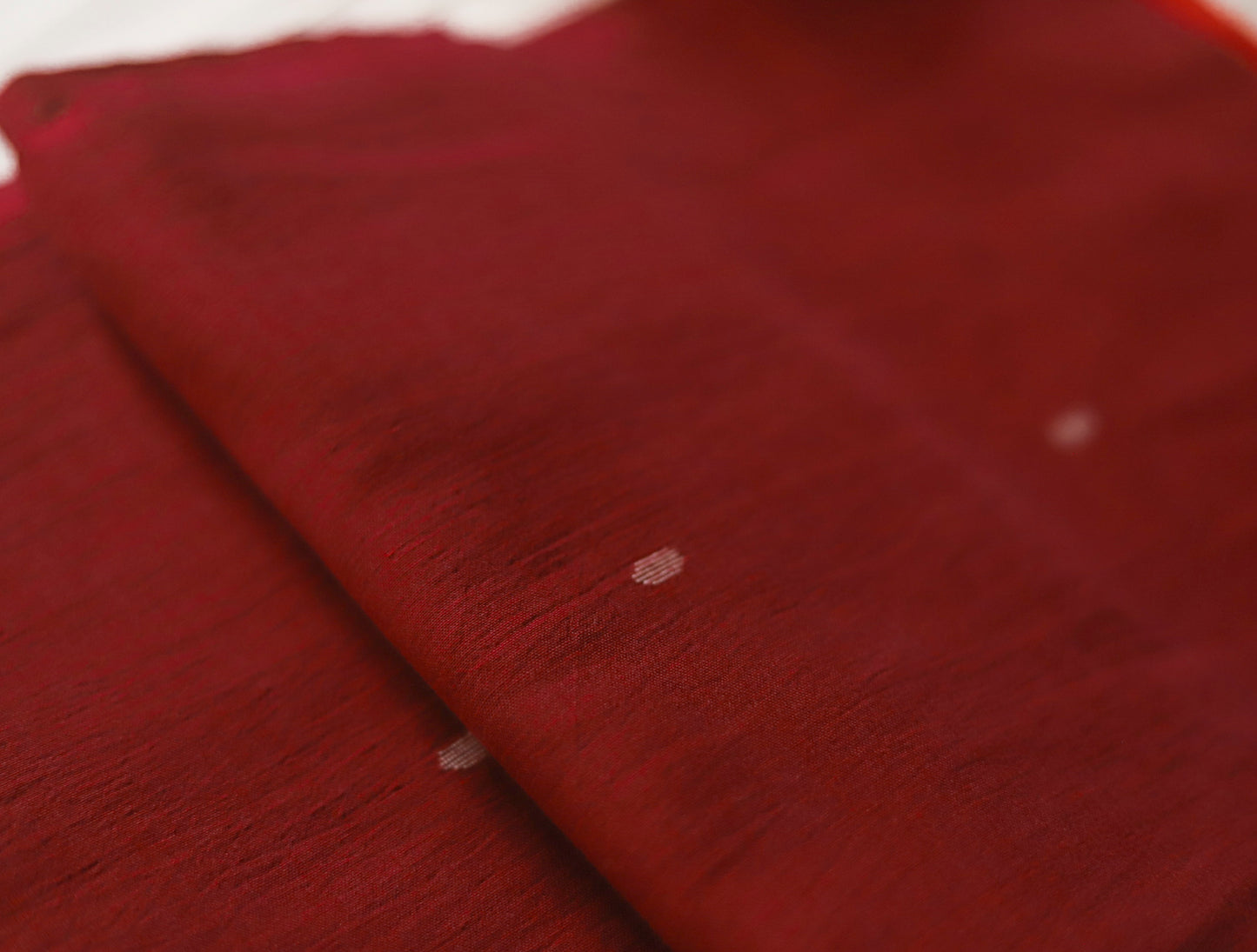 Bengal's Handwoven Cotton Fabric/ Yardage in Jamdani design