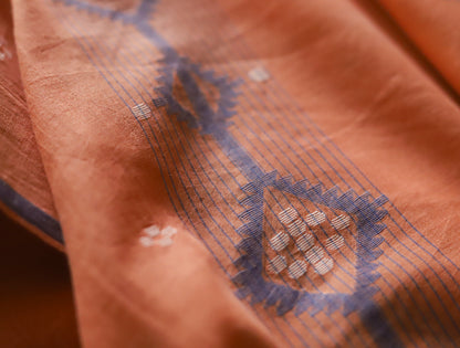 Bengal's Handwoven Cotton Fabric/ Yardage in Jamdani design