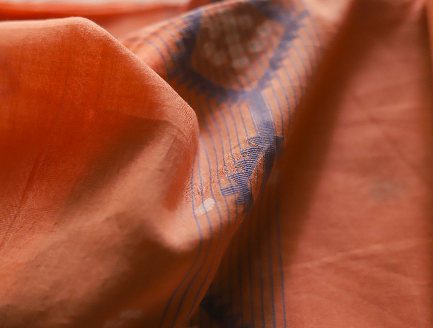 Bengal's Handwoven Cotton Fabric/ Yardage in Jamdani design