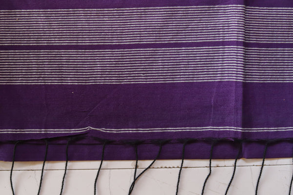 Handwoven Bengal Cotton Saree in Jamdani design