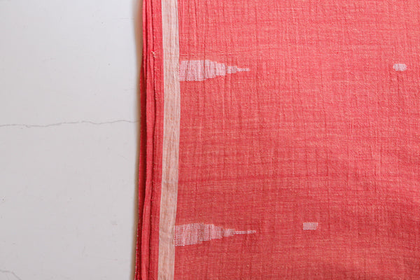 Handwoven Bengal Cotton Saree in Jamdani design